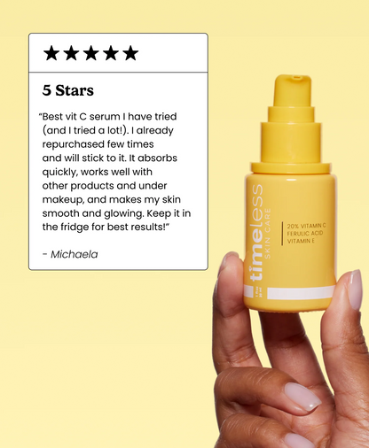 20% Vitamin C + E Ferulic Acid Serum brighten, defend & smooth skin